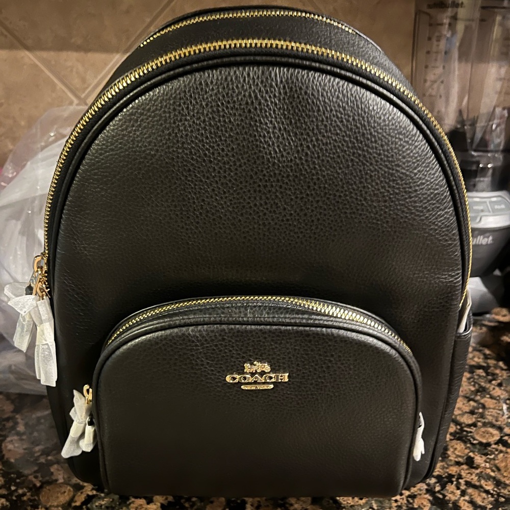 Coach Court Leather Backpack